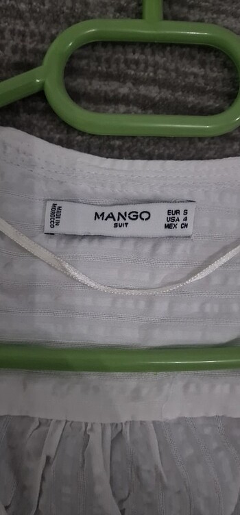 36 Beden beyaz Renk Mango bluz