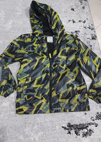 Erkek Çocuk Kapüşonlu Kamuflaj Ceket - Görsel 4