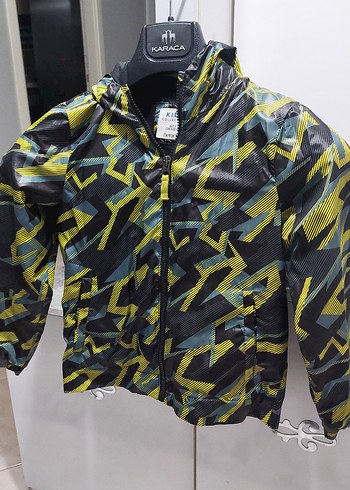 Erkek Çocuk Kapüşonlu Kamuflaj Ceket - Görsel 2