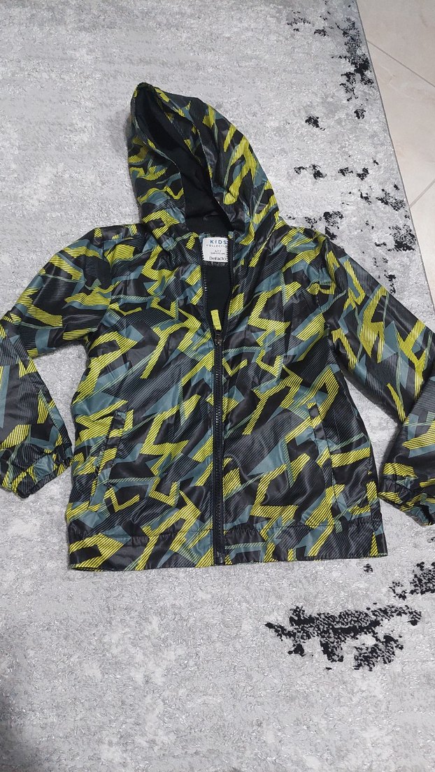 Erkek Çocuk Kapüşonlu Kamuflaj Ceket - Görsel 4