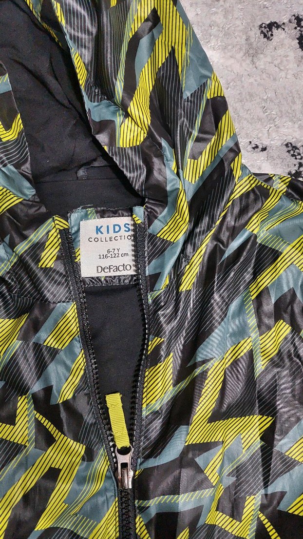 Erkek Çocuk Kapüşonlu Kamuflaj Ceket - Görsel 3