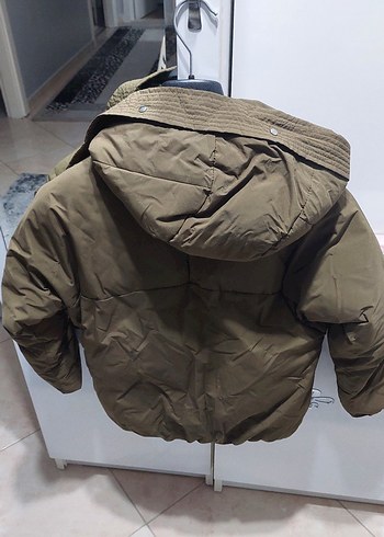 Erkek  Çocuk Haki Kısa Kışlık Mont - Görsel 2