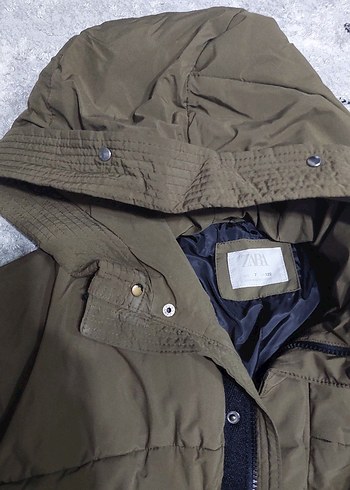 Erkek  Çocuk Haki Kısa Kışlık Mont - Görsel 4