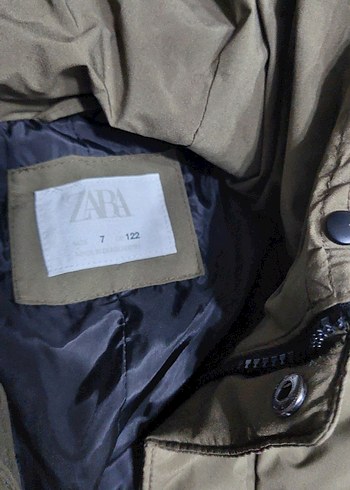 Erkek  Çocuk Haki Kısa Kışlık Mont - Görsel 6