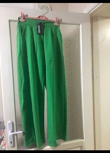 Yeşil kumaş pantolon 38 40 beden