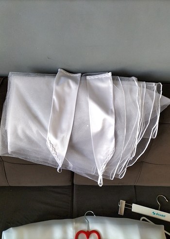 Beyaz Straplez A Kesim Uzun Gelinlik - Görsel 6