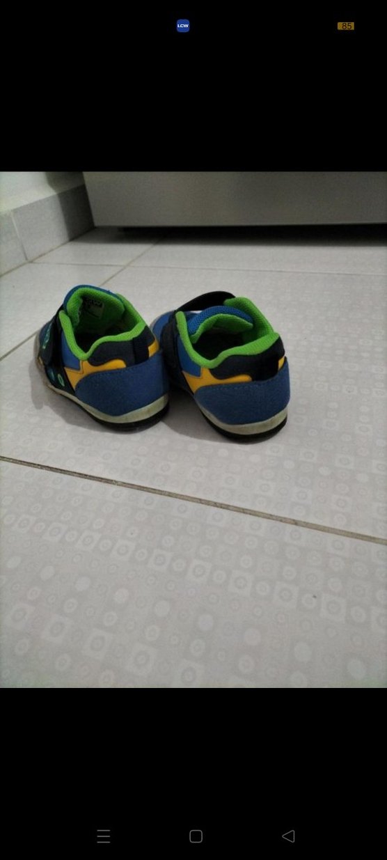 Renkli Erkek Çocuk Spor Ayakkabısı Velcro - Görsel 2