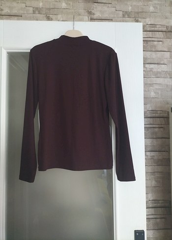 Bordo V Yaka Uzun Kollu - Görsel 6