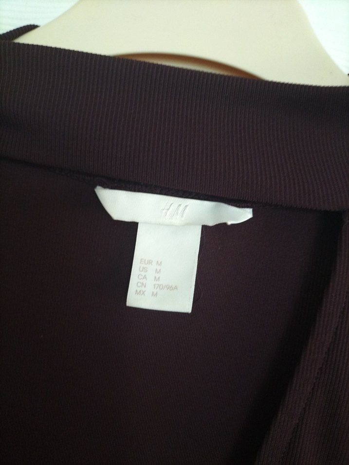 Bordo V Yaka Uzun Kollu - Görsel 4