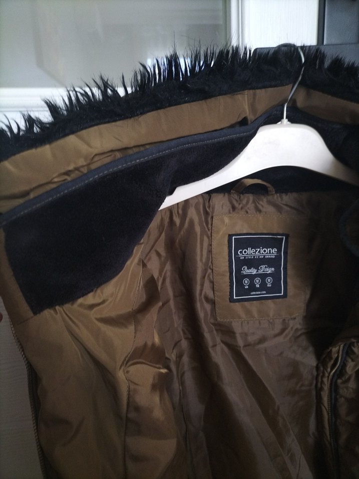 Kadın Kahverengi Fermuarlı Yüksek Yakalı Ceket - Görsel 4