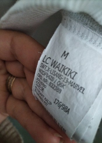 Marvel Baskılı Beyaz Kapüşonlu Sweatshirt - Görsel 8