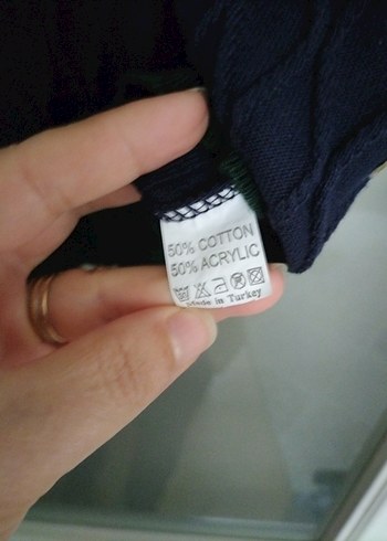 Erkek Lacivert V-Yaka Örgü Kazak - Görsel 6