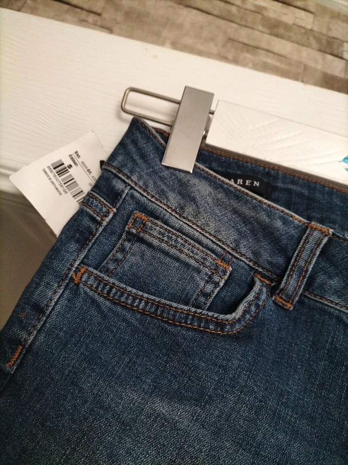 Kadın Koyu Mavi Mini Denim Şort - Görsel 3