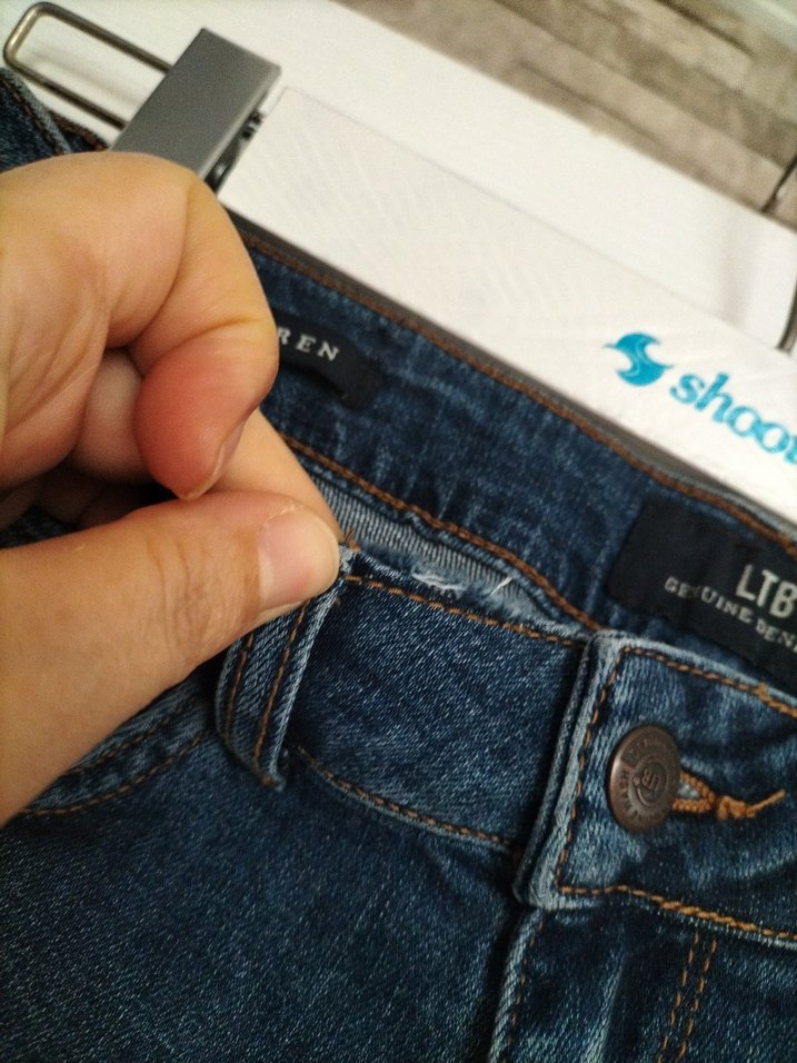 Kadın Koyu Mavi Mini Denim Şort - Görsel 2