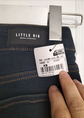 Koyu Lacivert Mini Kot Şort - Görsel 5