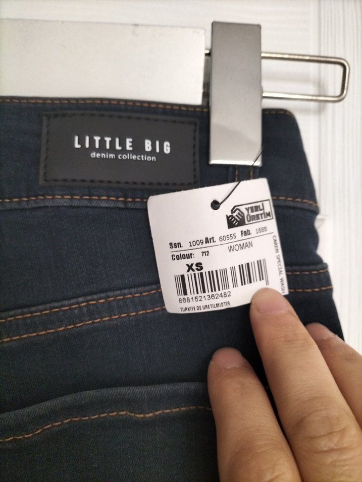 Koyu Lacivert Mini Kot Şort - Görsel 5