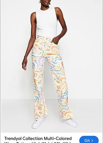 Trendyolmilla desenli jean 