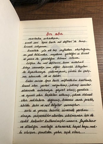 KPSS Vatandaşlık ve Tarih Not Defterleri Kr akademi el yazısı - Görsel 4