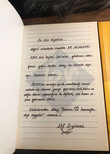 KPSS Vatandaşlık ve Tarih Not Defterleri Kr akademi el yazısı - Görsel 2