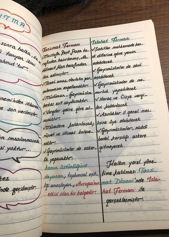 KPSS Vatandaşlık ve Tarih Not Defterleri Kr akademi el yazısı - Görsel 5