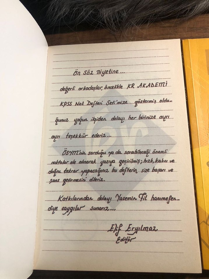 KPSS Vatandaşlık ve Tarih Not Defterleri Kr akademi el yazısı - Görsel 2