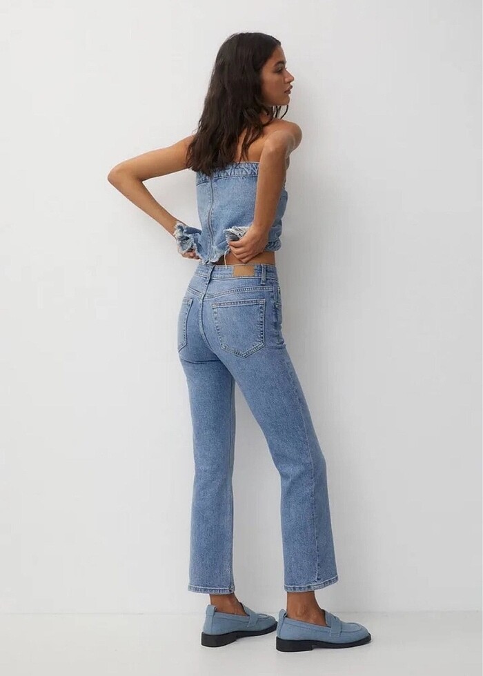 Pull and bear flare jean - Görsel 3