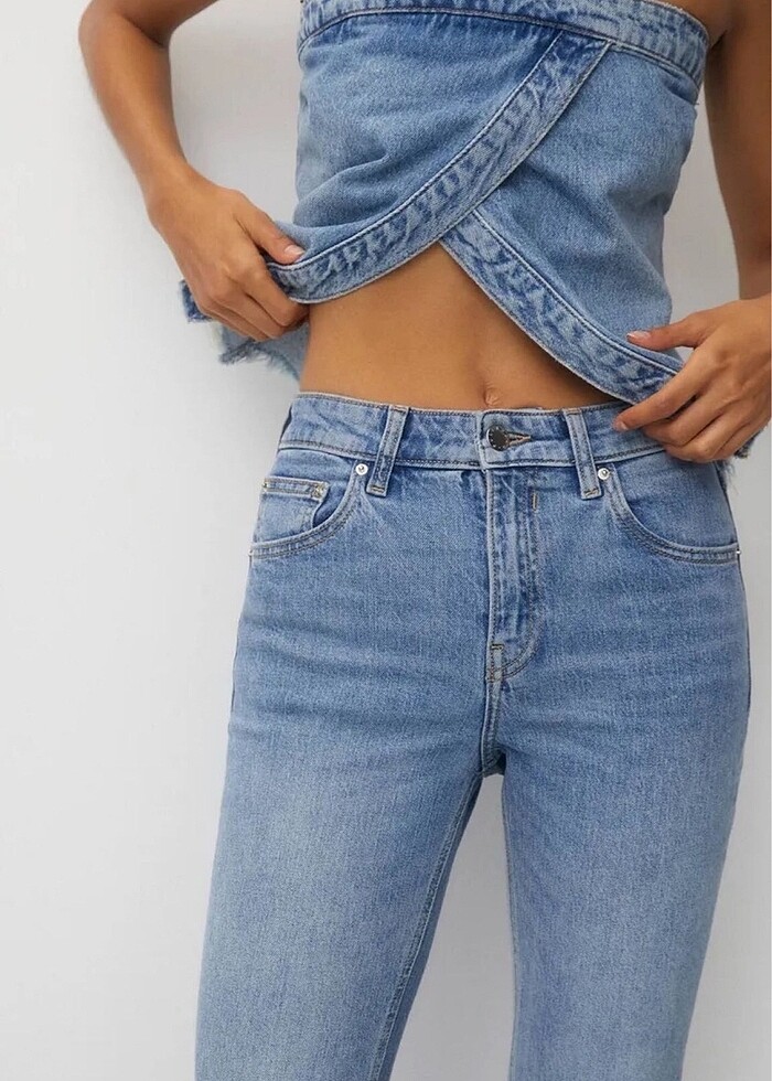 Pull and bear flare jean - Görsel 4