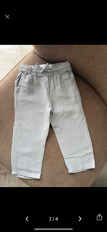 Zara ZARA KETEN PANTOLON
