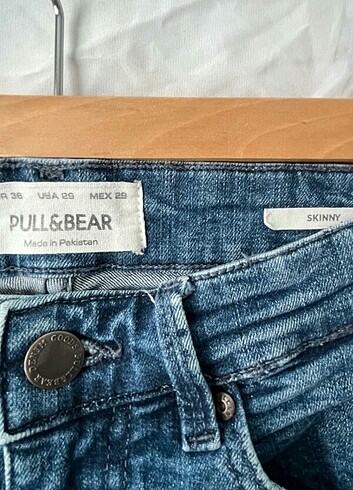 36 Beden mavi Renk PULL&BEAR ERKEK KOT PANTOLON 