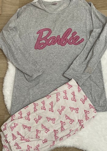 Diğer Barbie Desenli Gri Kız Eşofman Takımı
