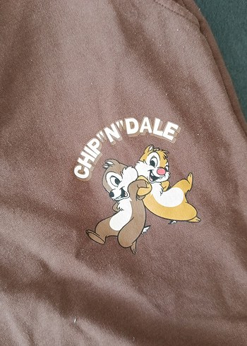 Baskılı Kahverengi  Mini Şort - Görsel 2