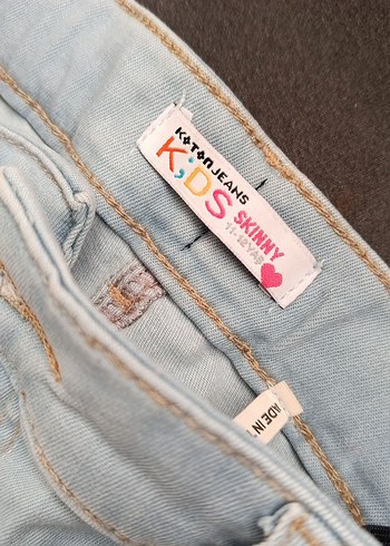 diğer Beden Beyaz Normal Boy Denim Kadın Pantolon11-12 yaş