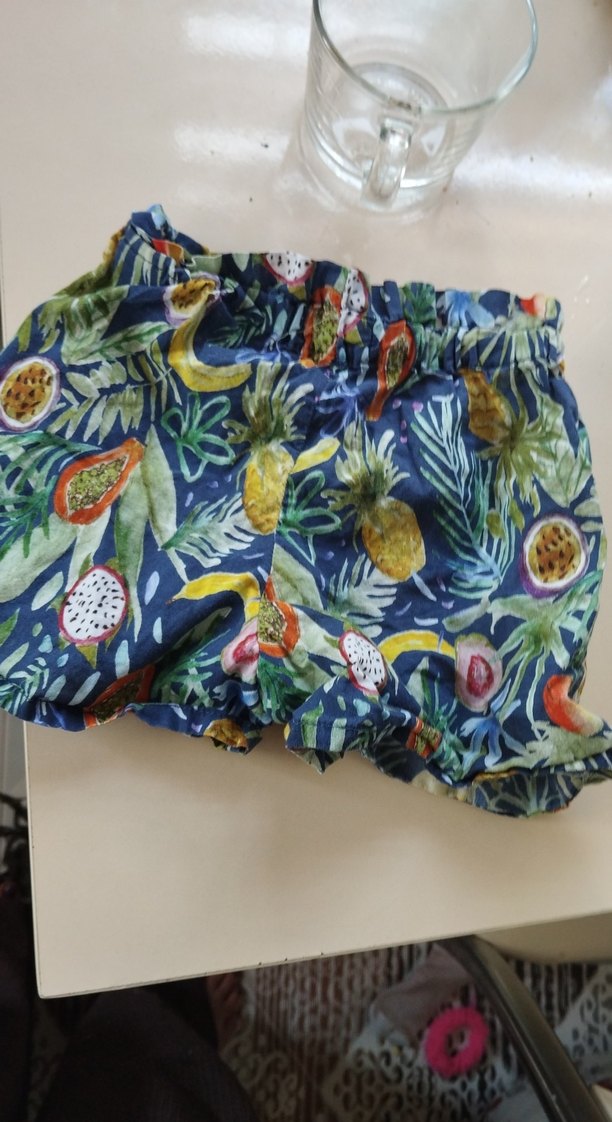 Renkli Bohem Mini Hamile Şortu - Görsel 2