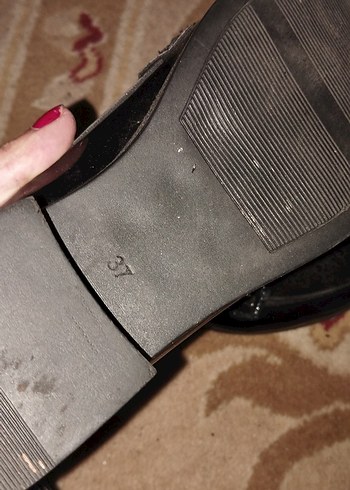 Kız Çocuk Siyah Tokalı Loafer Ayakkabı - Görsel 5