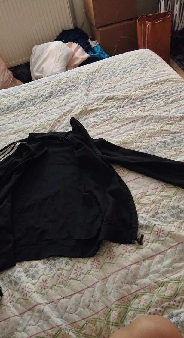 Kadın Siyah çizgili eşofman takım - Görsel 4