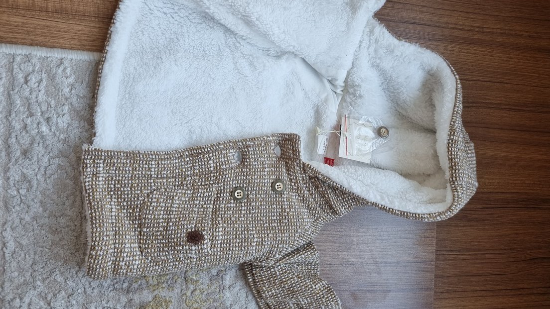 Örgü Kapüşonlu mont - Görsel 2