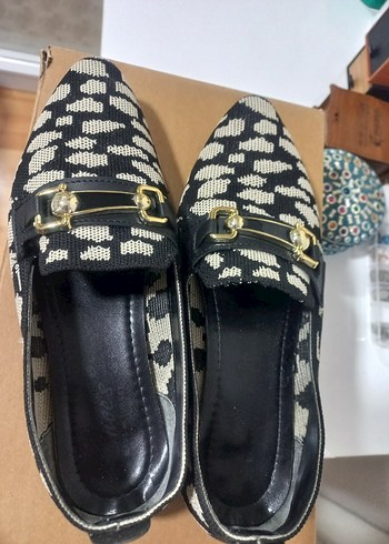 Tokalı Yılan Desenli Kadın Babet - Görsel 5