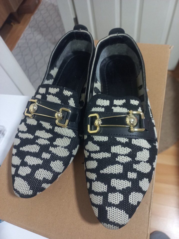 Tokalı Yılan Desenli Kadın Babet - Görsel 3