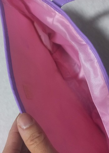 Prenses Temalı Mor Çocuk omuz Çantası - Görsel 5