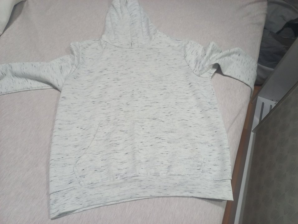 Gri Kapüşonlu Kadın Sweatshirt - Görsel 4