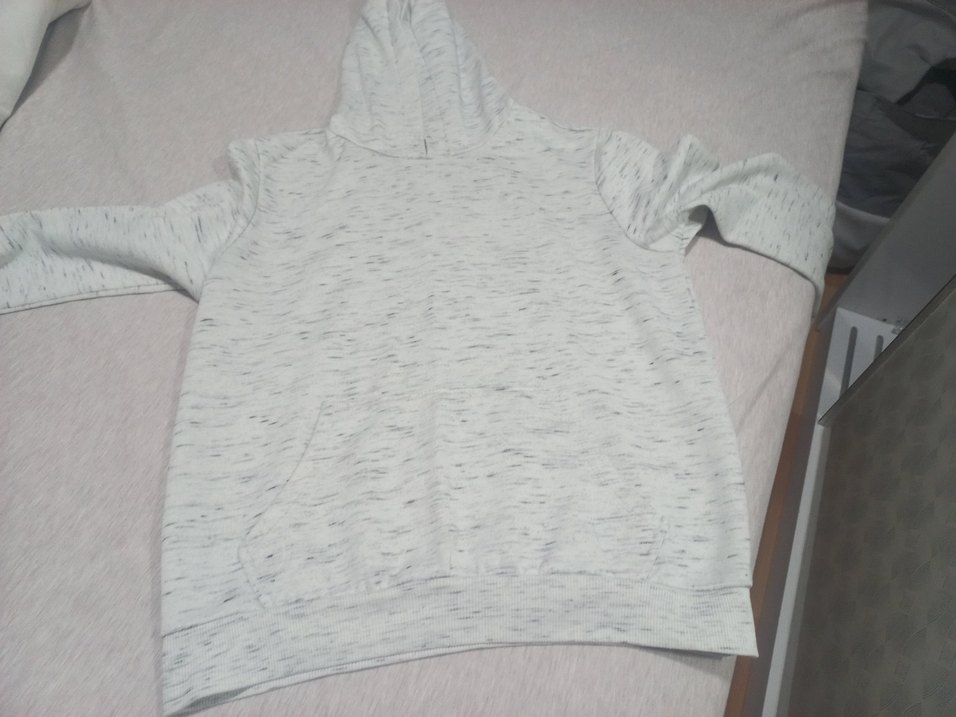 Gri Kapüşonlu Kadın Sweatshirt - Görsel 2