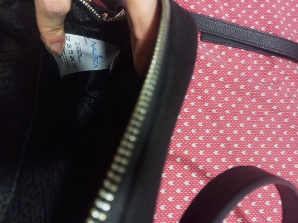 Siyah suetFermuarlı Kadın Çanta - Görsel 5