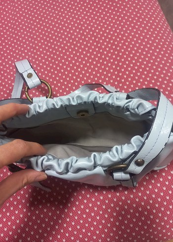 Günlük Kullanım Beyaz Deri Kadın Çanta - Görsel 5