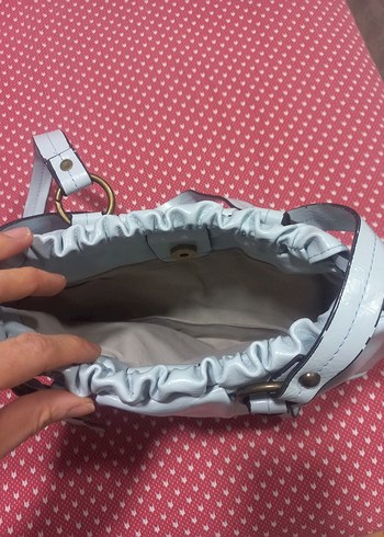 Günlük Kullanım Beyaz Deri Kadın Çanta - Görsel 4