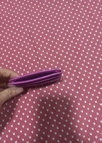 Düğmeli Pembe Yılan Derisi Kadın Cüzdanı kartlik - Görsel 3