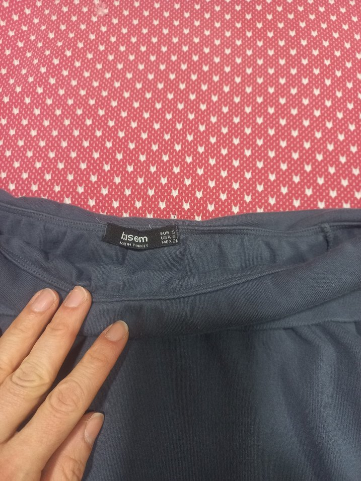 Kadın Gri Uzun Kollu Crop Top - Görsel 4