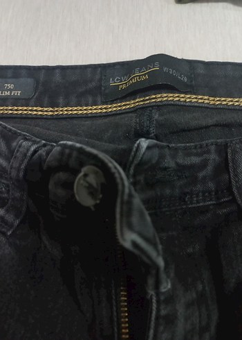 30 Beden gri Renk Gri Düğmeli erkekDenim Pantolon