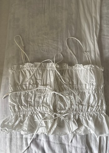 zara askili poplin top - Görsel 2