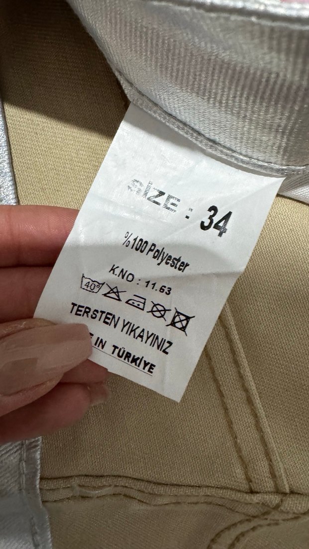 Gri Metalik  Kadın Jean - Görsel 2