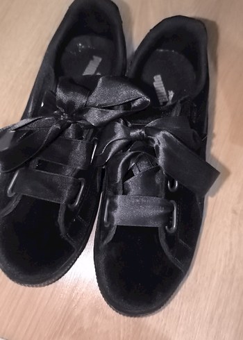 38 Beden Puma Kadın Siyah Platform Topuklu Spor Ayakkabı